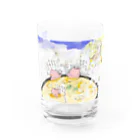 にゃじ川ぬっこの芋煮ぬこ Water Glass :front