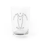 TaikiRacingClubShopのmarulogo【EDI】kuro Water Glass :front