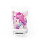 mooの水彩少女 Water Glass :front