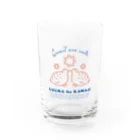 meroruのうずらは可愛い Water Glass :front