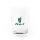 スナック昭和のメロンソーダ　ワンポイント Water Glass :front