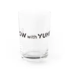 YUMEMIのGROW with YUMEMI（黒ロゴ） グラス前面