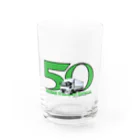 まなび屋本舗の５０周年記念 Water Glass :front