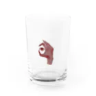 slothの手の中の目が見てる Water Glass :front