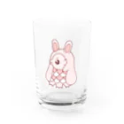 かわいいもののおみせ　いそぎんちゃくのぴえんうさ耳アマビエ　文字なし Water Glass :front