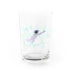 犬吠え商店の時に学びて遠くへ行きたい Water Glass :front