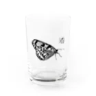 浅葱自由区のオオゴマダラ Water Glass :front