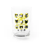 LONESOME TYPE ススの猫が世界を支配する9FACES（黄） Water Glass :front