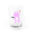 わたあめのねこ。 Water Glass :front