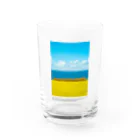 UKAWA LOVERSの青い海と黄金の棚田 Water Glass :front