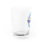 豆鳩雑貨店の豆鳩ビアグラス（青） Water Glass :front