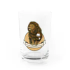 Masashi Kaminkoの【パンダ】百獣の王ポンちゃん Water Glass :front