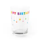 VIETSTAR★１０８のレトログラス　Happy Birthday  Water Glass :front