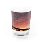 yaaazの不思議な夕やけ雲 Water Glass :front