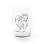 春風工房のイルカとライオン Water Glass :front