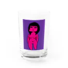 3P両論の平成土偶肥満女 Water Glass :front