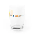 寝不足うさぎの太陽系 Water Glass :front