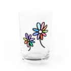 Hana＊Hanaのカラーフラワーグラス Water Glass :front