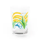 そいそいソイラテの秋サメ(ホホジロザメ) Water Glass :front