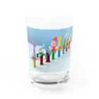 水島ひねのHINEZ 勢揃い Water Glass :front