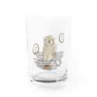 けちゃっぷごはんのお店の待つ犬 Water Glass :front