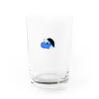 時計塔のかめくん　ブルー Water Glass :front