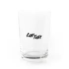 新車購入アドバンスチャンネル【CarTube】のCarTubeロゴ（黒） Water Glass :front