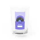 gumiの推し色★Blue レコード Water Glass :front