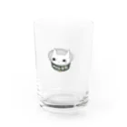 amemugi（あめむぎ）のにゃん兵衛。（顔だけver.） Water Glass :front