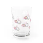 白石拓也の雪見うさぎがいっぱい！ Water Glass :front