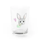 うさぎ石鹸のI ♡ KOMATSUNA Water Glass :front