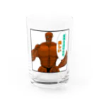 妖怪専門筋肉トレーナ男 公式ショップの妖怪専門筋肉トレーナー男 Water Glass :front