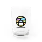 自由呑酒党の「呑」パステル Water Glass :front