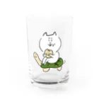 けちゃっぷごはんのお店のメロンパンとねこ Water Glass :front