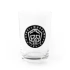 シャレコーベミュージアムのミュージアムロゴ2 Water Glass :front