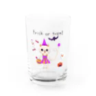 ゆずずショップのトリック・オア・トリート　ねこ Water Glass :front