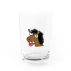 うまさん🐴のうまさん Water Glass :front