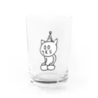 Tシャツ屋じょにー SELECTのジョニさん ハッピー Water Glass :front