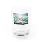 さんかくのかたちときろくのキラキラ　カガヤク Water Glass :front