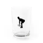 モノクロフィットネスの弁当オーバーロウ Water Glass :front