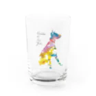 水母よるのdog。 Water Glass :front