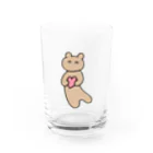 引き出しのなかのハートくま1 Water Glass :front