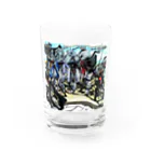 日々好日屋2号店の自転車ドミノ Water Glass :front