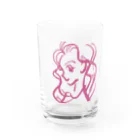 Turtle-tのPink_Girl Water Glass :front