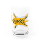 フカツ マリエの虎の敷物（横）　粘土製 Water Glass :front