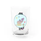 杜の魚のカプセル人魚（読書） Water Glass :front