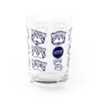 ゆーや★のおみせ屋さんのマヌルネコ大集合!グラス Water Glass :front