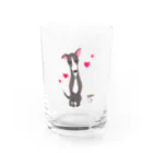 似顔絵工房HASAMIのイタリアングレイハウンド Water Glass :front