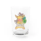 アニクラ デザイン本舗のchaco 先生　なかよしピギー＆マウチュー Water Glass :front