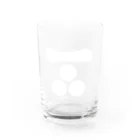 戦国神社 -戦国グッズ専門店-の毛利元就/長門三つ星/ホワイト Water Glass :front